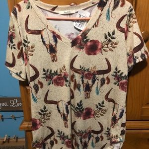 TwentyTen bull skull shirt